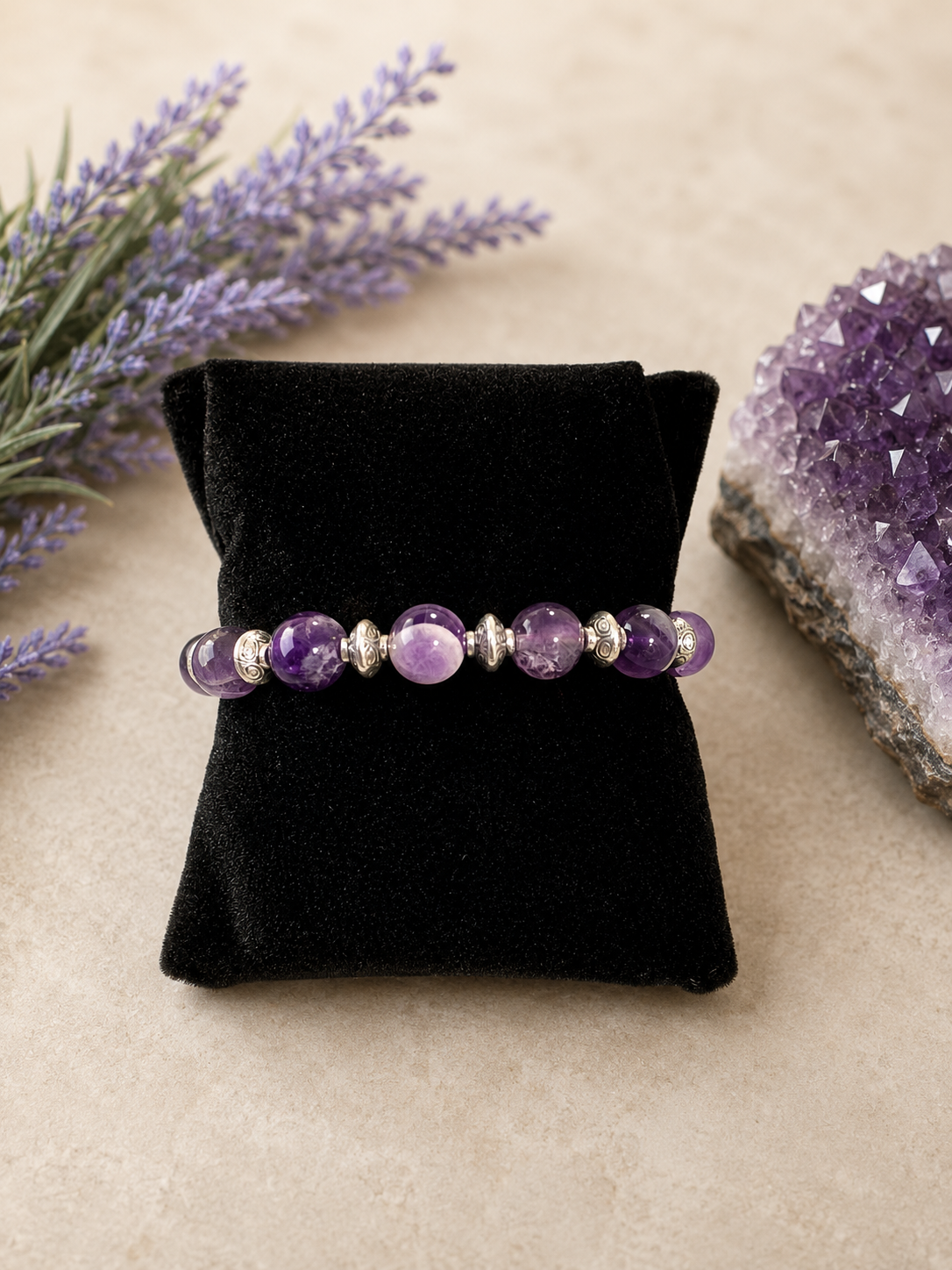 Harmony Chevron Amethyst Bracelet - Size 7