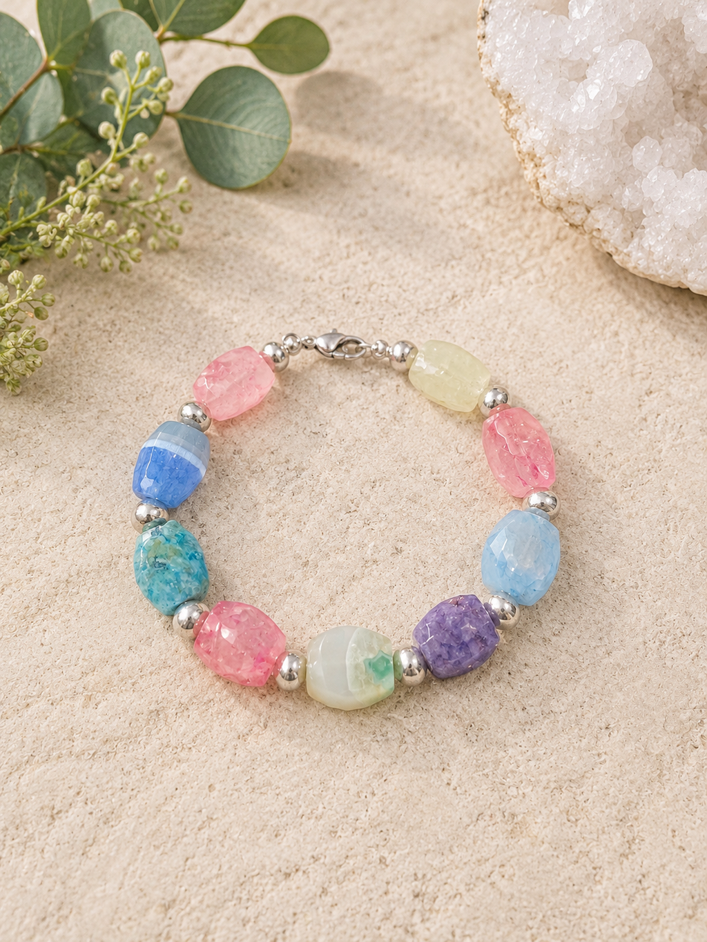 Agate Harmony Bracelet - Size 7.5