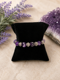 Harmony Chevron Amethyst Bracelet - Size 6.5