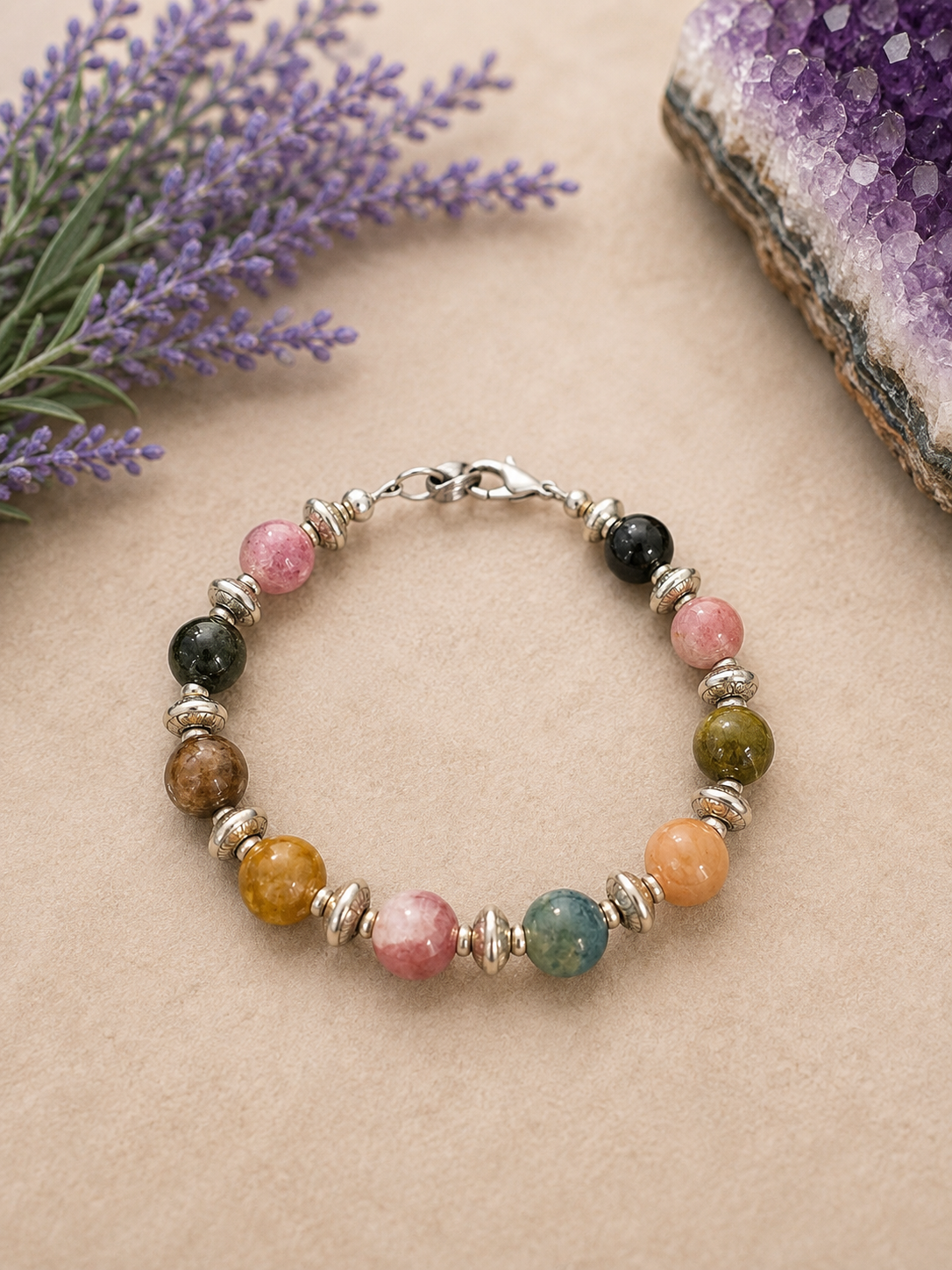 Harmony – Nature’s Melody Watermelon Tourmaline Bracelet - Size 6.5