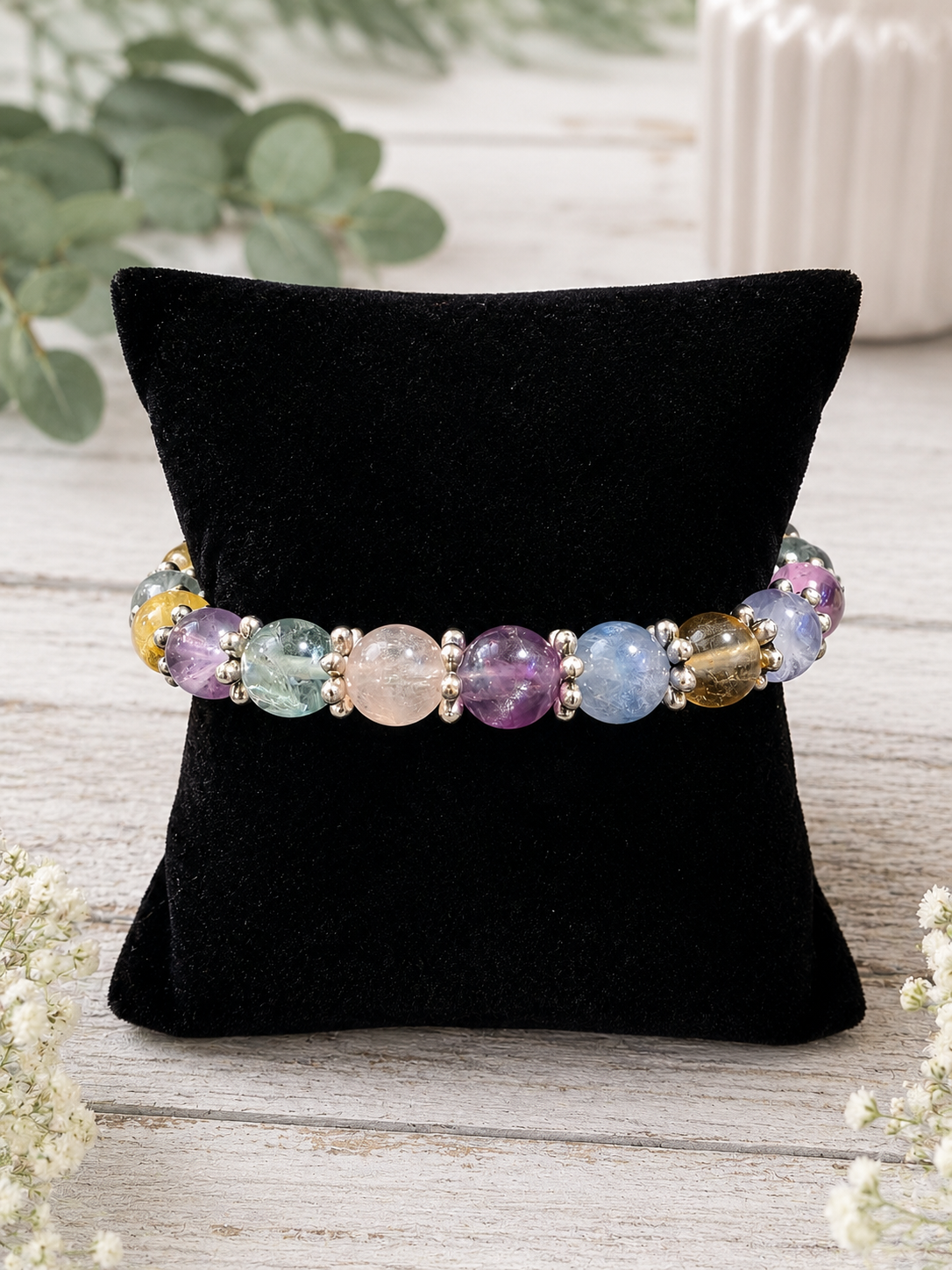 Rainbow Fluorite Harmony Bracelet  - Size 7