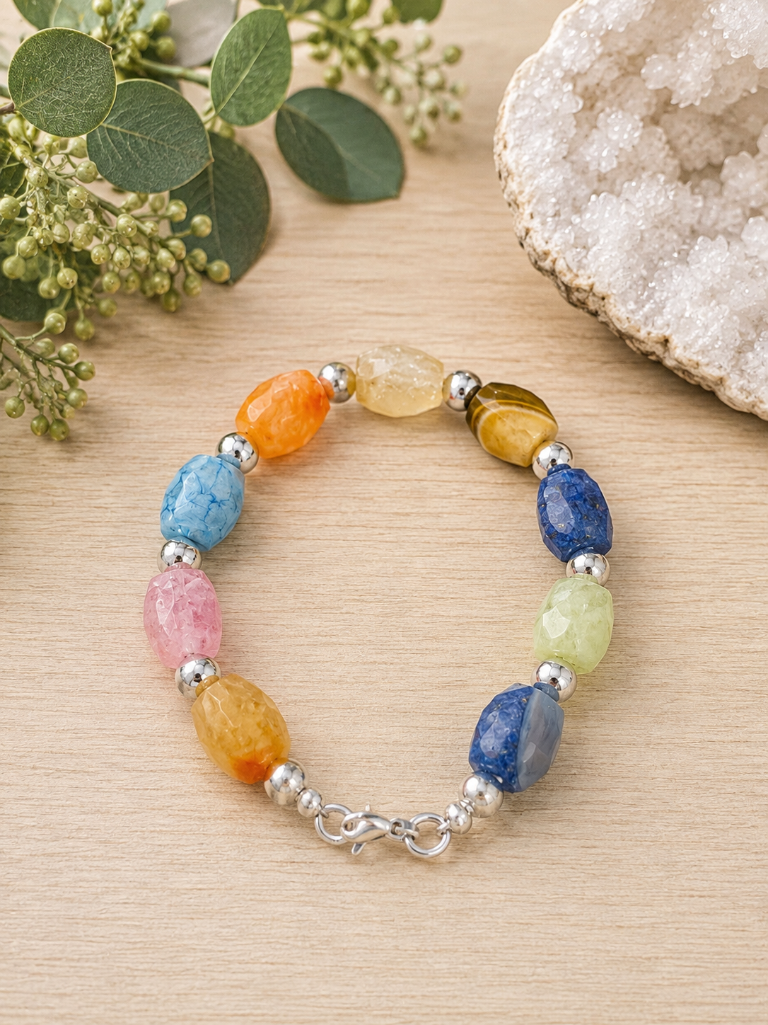Agate Harmony Bracelet - Size 7.5