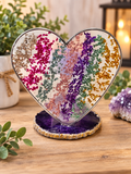 Rainbow Heartlight Candle Display